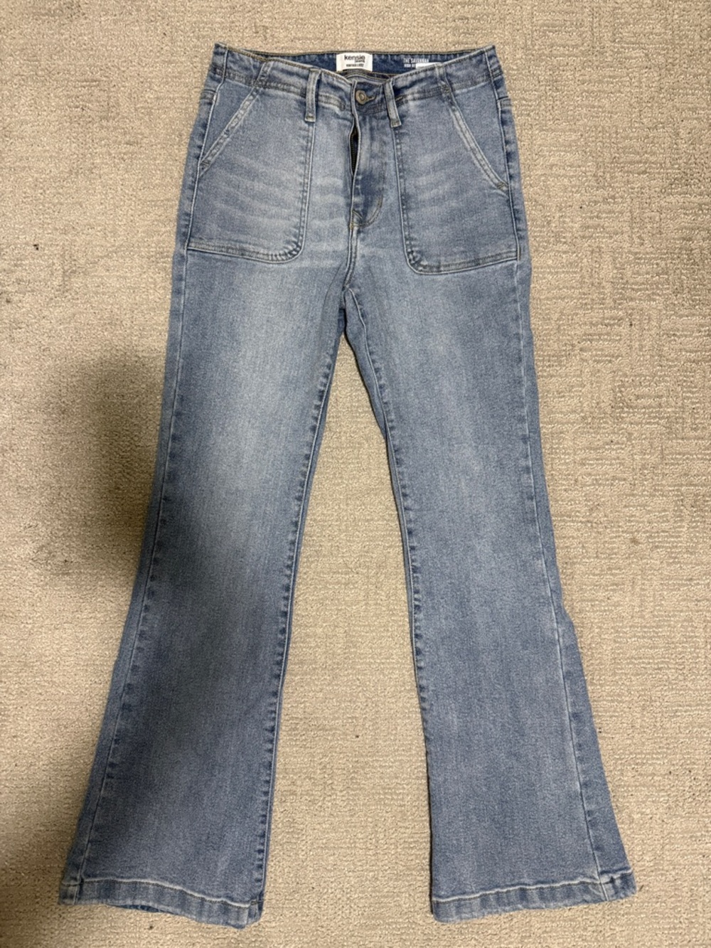 Madewell Light Blue Wide-Leg Carpenter Jeans